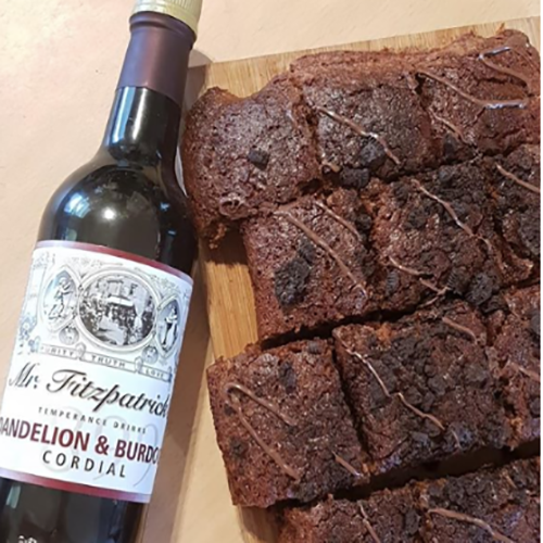 Dandelion & Burdock Brownies by KimGoesVegan