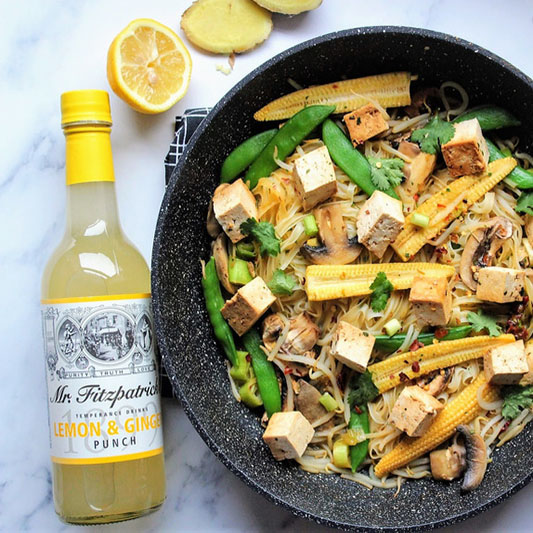 Lemon & Ginger Tofu Stir Fry by SpamellaB